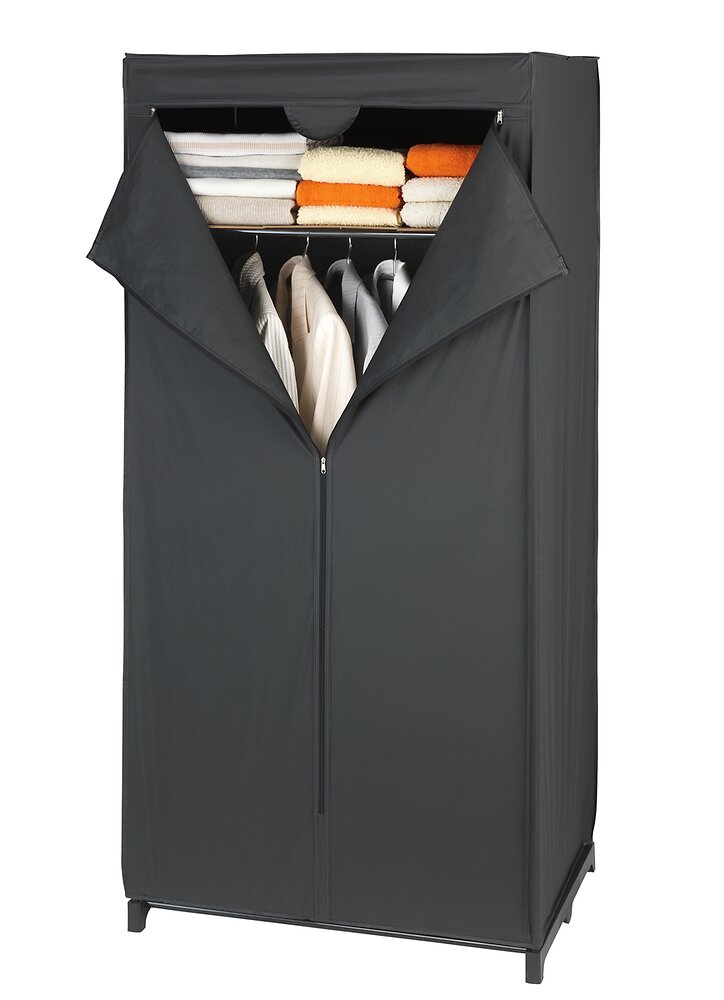 armoire-penderie deep - noir - 160x75x50cm