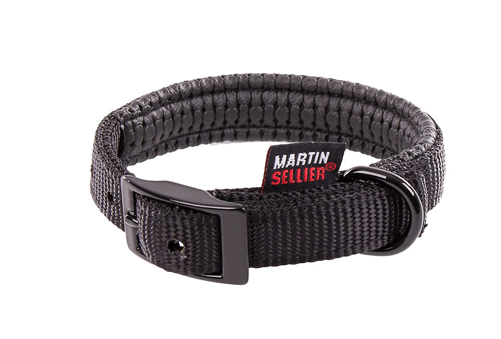 MARTIN SELLIER Collier confort nylon pour chien  25-65