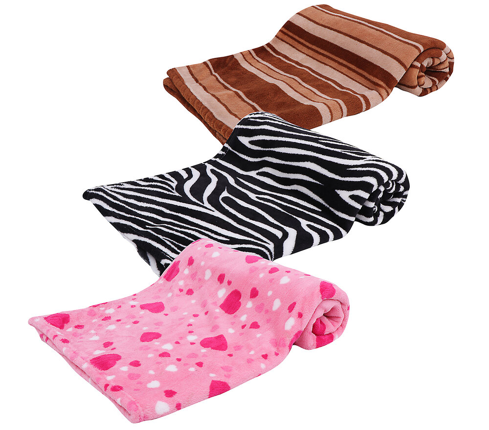couverture rose pour chien 100x70 cm
