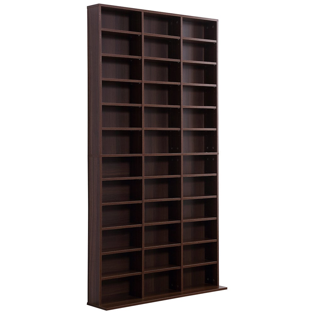 HOMCOM Étagère de rangement style indusriel meuble bibliothèque avec placard  et tiroirs panneaux de particules acier 58 x 24 x 122 cm aspect vieux bois  noir