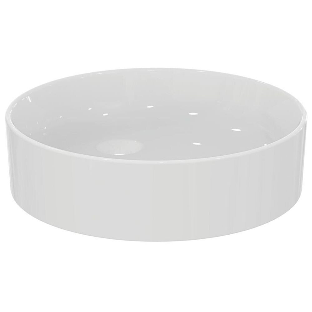 IDEAL STANDARD - Lot Vasque à poser ronde Conca 45 cm blanche + Mitigeur lavabo réhaussé Tesi chrome - large