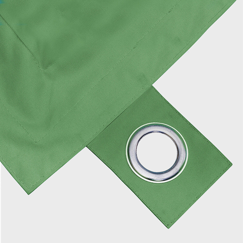 OVIALA - Housse vide de coussin polyester vert cactus 140x120 cm - large