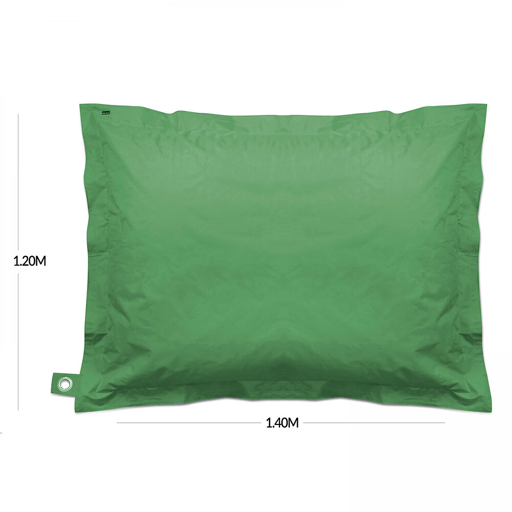 OVIALA - Housse vide de coussin polyester vert cactus 140x120 cm - large