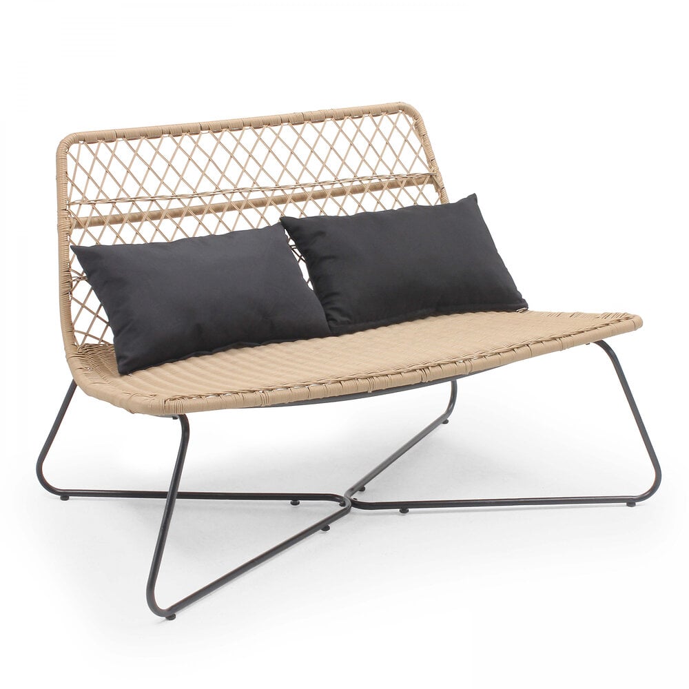 Canapé de jardin en résine tressée