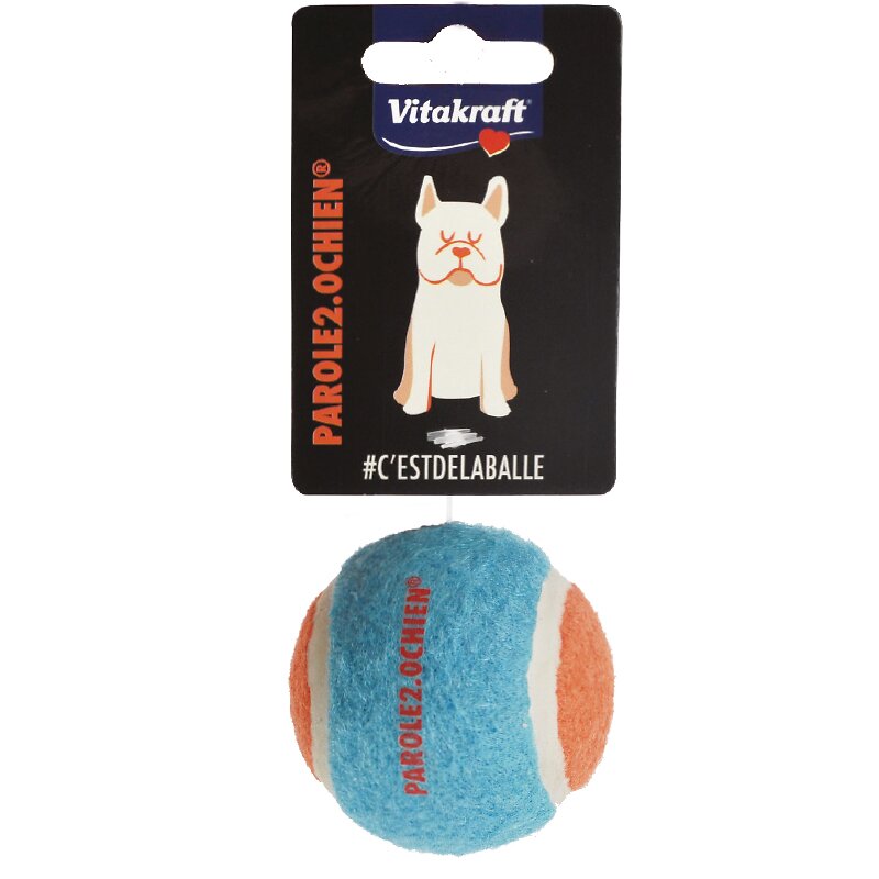 Balle de tennis parole2.0 pour chien - large