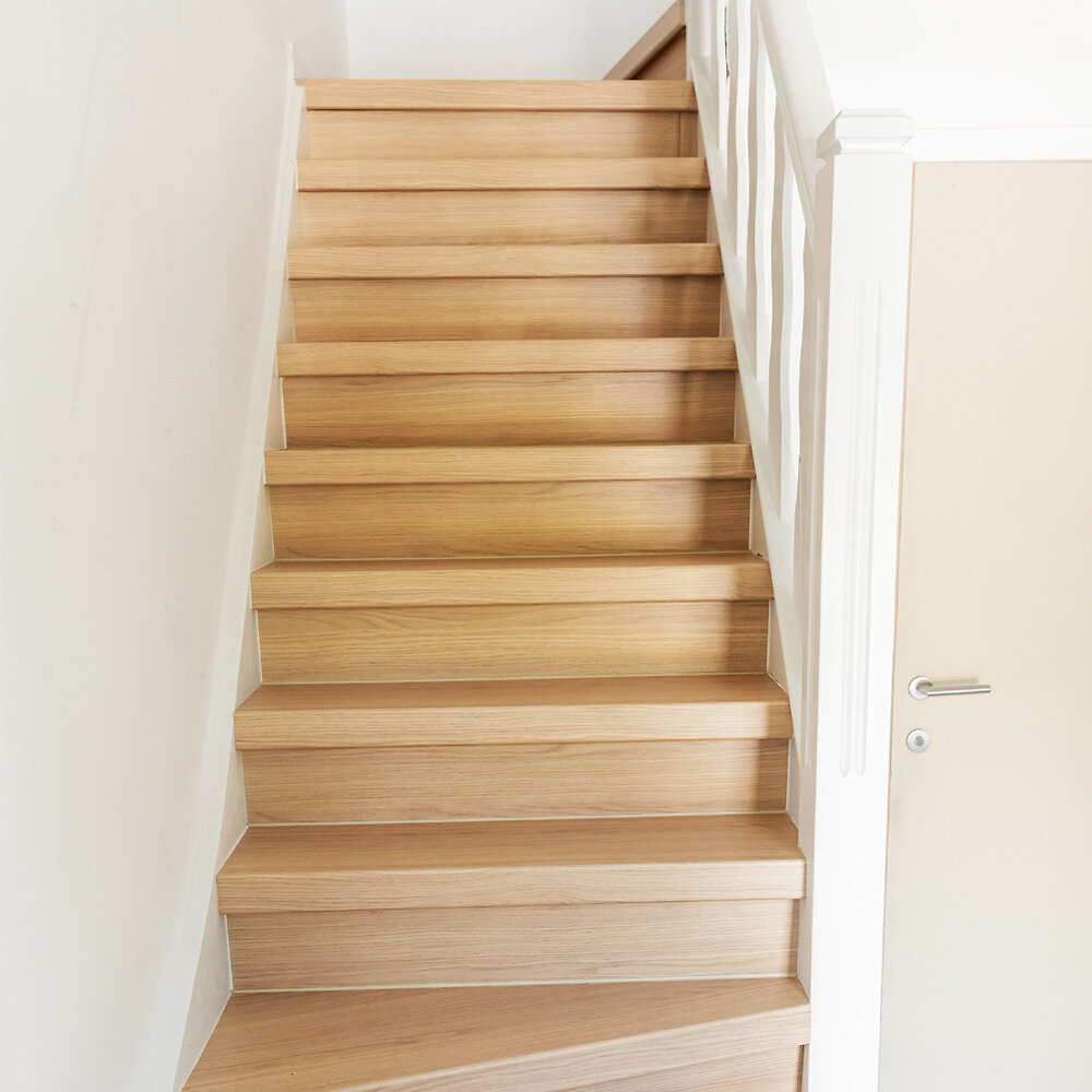 FORESTEA - Marche rénovation d'escalier stratifié texas 1300 x 380 x 56 mm - PEFC 70% - large