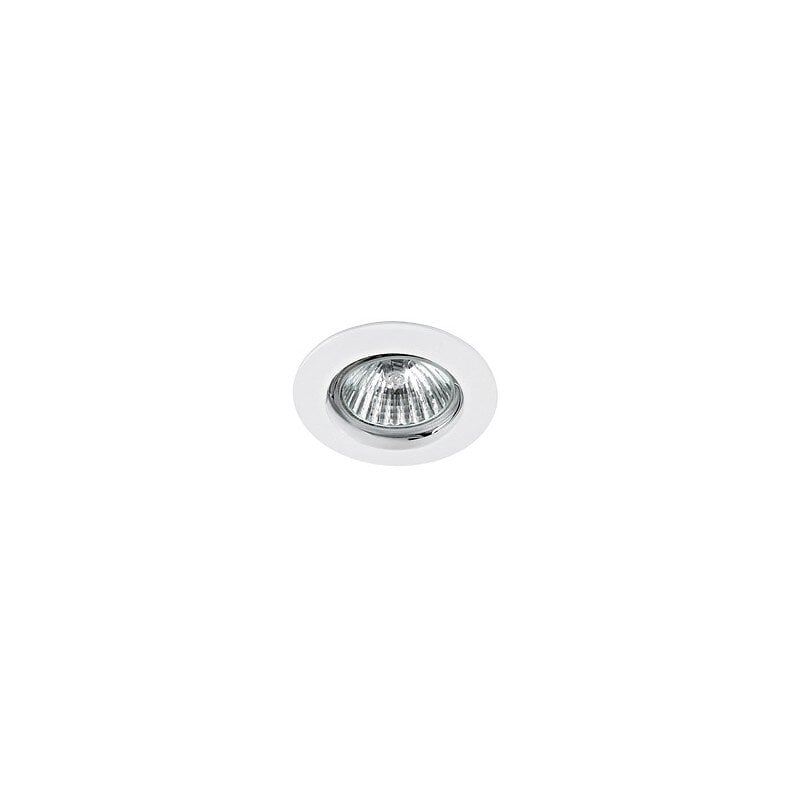 spot encastré fixe fixo - gu5.3 - 50w - rond - aluminium blanc - sans ampoule - non dimmable
