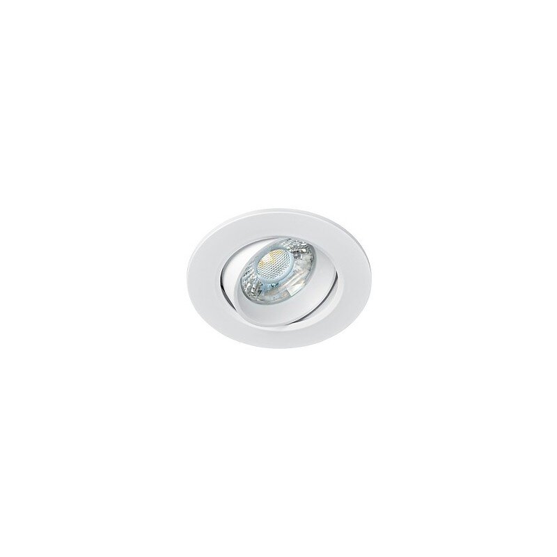 spot encastré led orientable elody - 10w - 3000k - rond - blanc