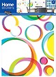 NVELLESIMA - Sticker fenêtre ronds pop graphiques colorés - vignette