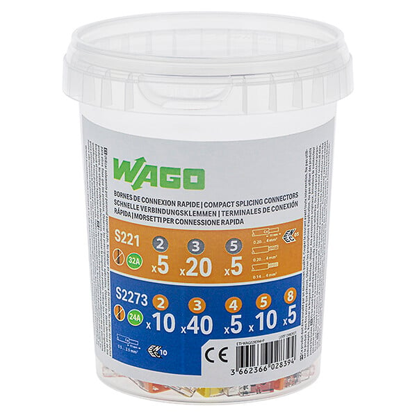 Wago- Pot 100 bornes de connexion automatique S221 et S2273