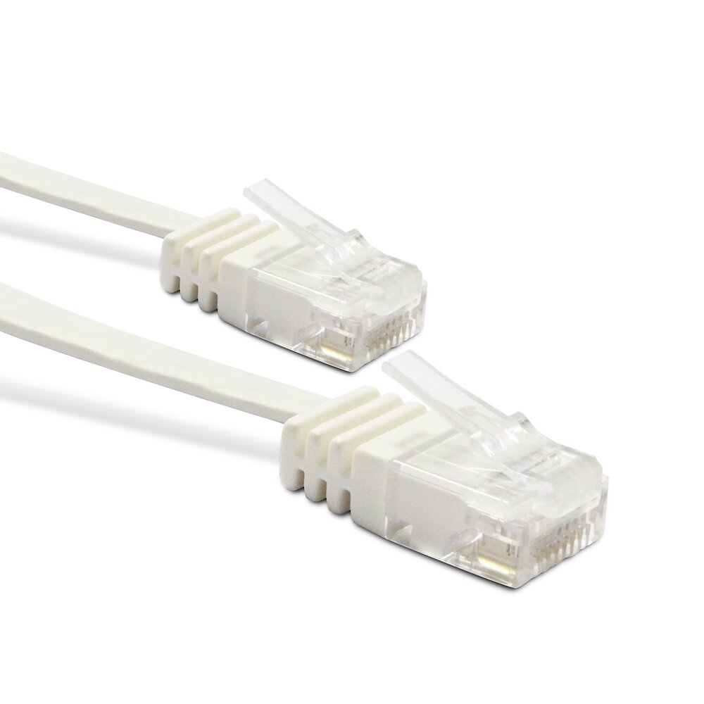 METRONIC - Câble Ethernet RJ45 CAT 6a mâle/mâle droit plat - FTP 3m - large
