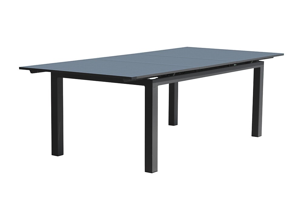 DCB GARDEN - Table de jardin 12 places en aluminium gris anthracite - large