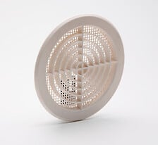 Grille de ventilation ronde à lamelles avec moustiquaire - Acier  inoxydable, diamètre 75 100 110 125 150 mm - Pour garage, cuisine, salle de  bain, Ø 100 mm : : Bricolage