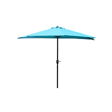 CONCEPT USINE Demi parasol de balcon bleu CATANE