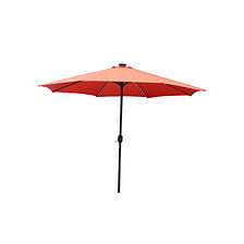 CONCEPT USINE Parasol droit rond led Ø 2,92 m terracotta MANAROLA