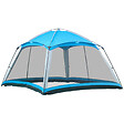 OUTSUNNY - Tente de camping familiale - tente dôme 8 pers. max. - sac de transport, 4 parois en maille - dim. 3,6L x 3,6l x 2,2H m - polyester bleu - vignette