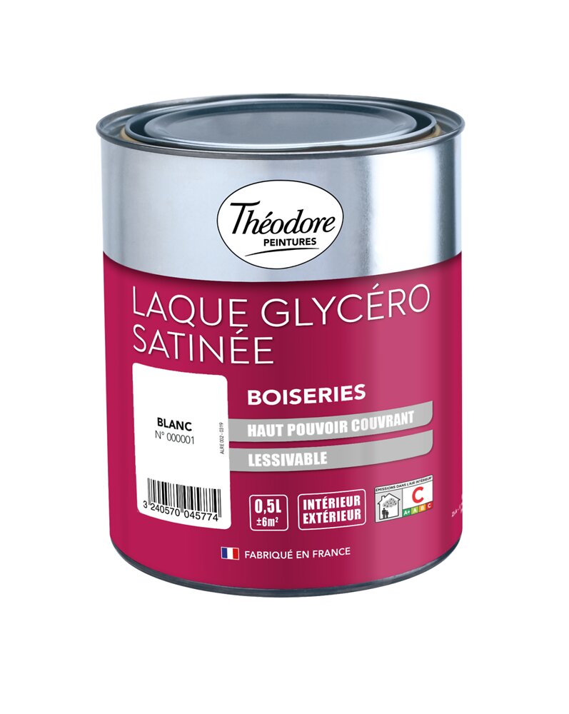 Peinture Glycéro Satin 10 L Brico Dépôt Peinture laque Glycero - Blanc - Satin - 0,5L | Brico Cash