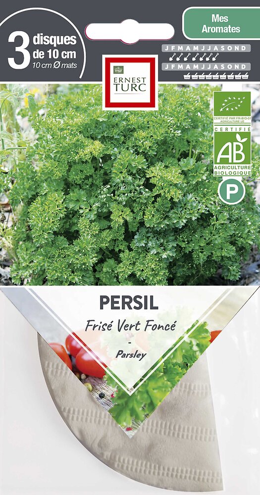 ROND+10cm+PERSIL+FRISE+VERT+FONCE+BIO+X3
