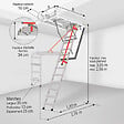 Matisere - Escalier escamotable - Ouverture du plafond de 86 x 130cm - LMF86130-305 - vignette
