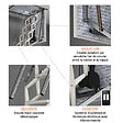 Matisere - Escalier escamotable électrique: ouverture du plafond de 70x90cm - ELEC70/090-300 - vignette