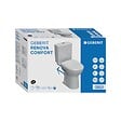 GEBERIT - Pack WC à poser Geberit Renova Comfort - Surélevé - Rimfree - Sortie horizontale - 37x67cm - Blanc - vignette