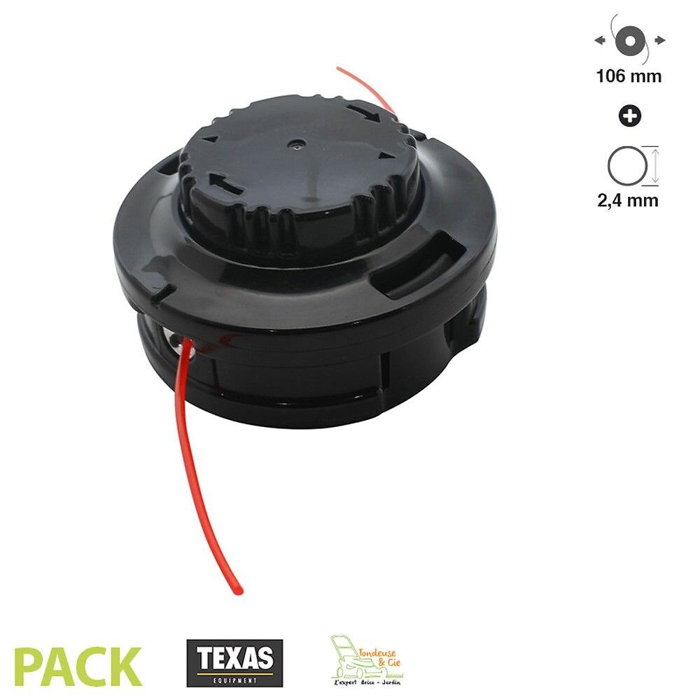 TEXAS - Tête Coupe-bordure Débroussailleuse Outil Multifonctions Texas Lux Diamètre 106mm - large