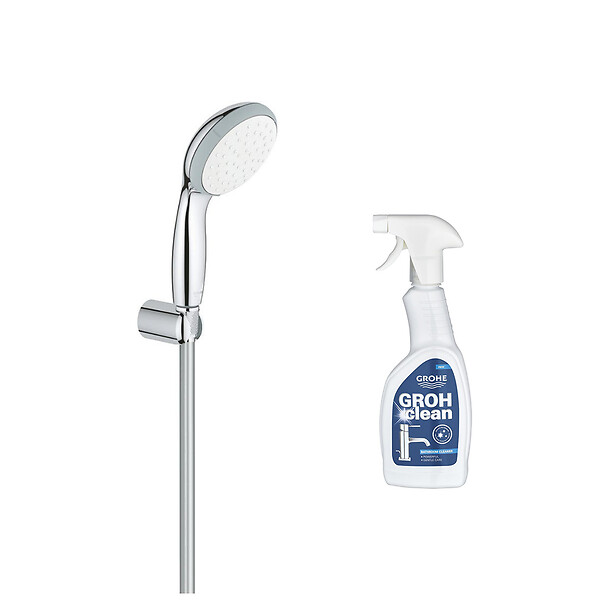 Pommeau de douche GROHE Quickfix Vitalio Go 100 avec support mural