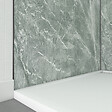 AURLANE - Pack 2 Panneaux muraux Artic Green 120+90x210cm + Profiles finition et angle noir - ICE GREEN 120 - vignette