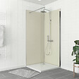 AURLANE - Pack 2 Panneaux muraux Ivoire 90x210cm + Profiles finition et angle chrome - WALL'IT - vignette