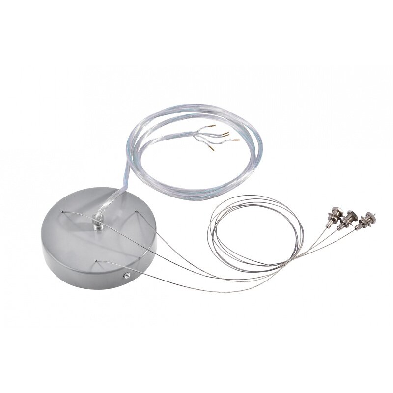 SLV - Kit de suspension pour MEDO LED, gris argent, 5 filins - large