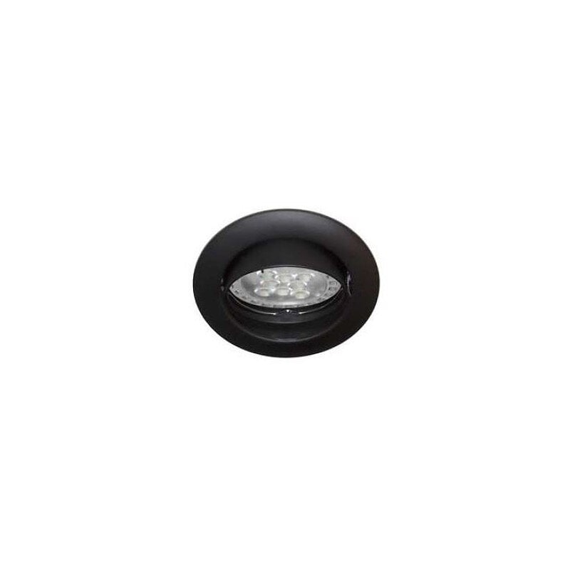 spot led ksa1012 rx - gu10 - orientable  - 50w - rond - noir - sans ampoule