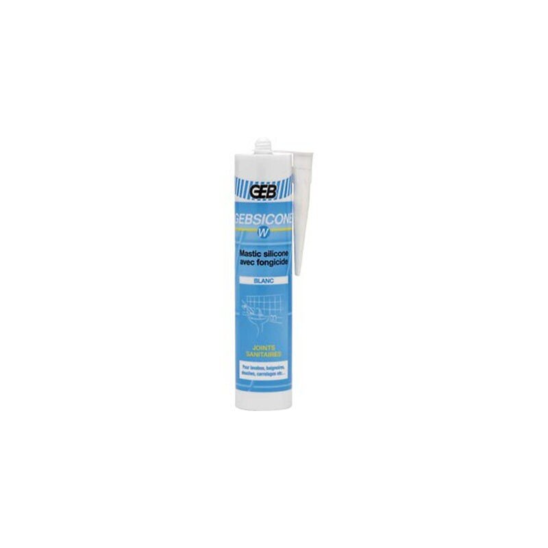 Mastic Silicone Gebsicone W - 310ml - Blanc | Bricorama