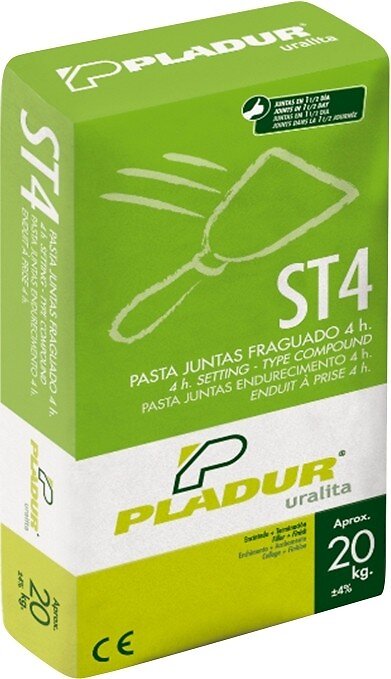  Enduit  en poudre pour plaque de pl tre ST4 PLADUR  20 kg 