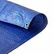 TECPLAST - Bache de Chantier 5x8 m - TECPLAST 150CH - Bleue et Verte - Haute Qualité - Bache de protection imperméable pour Travaux - vignette