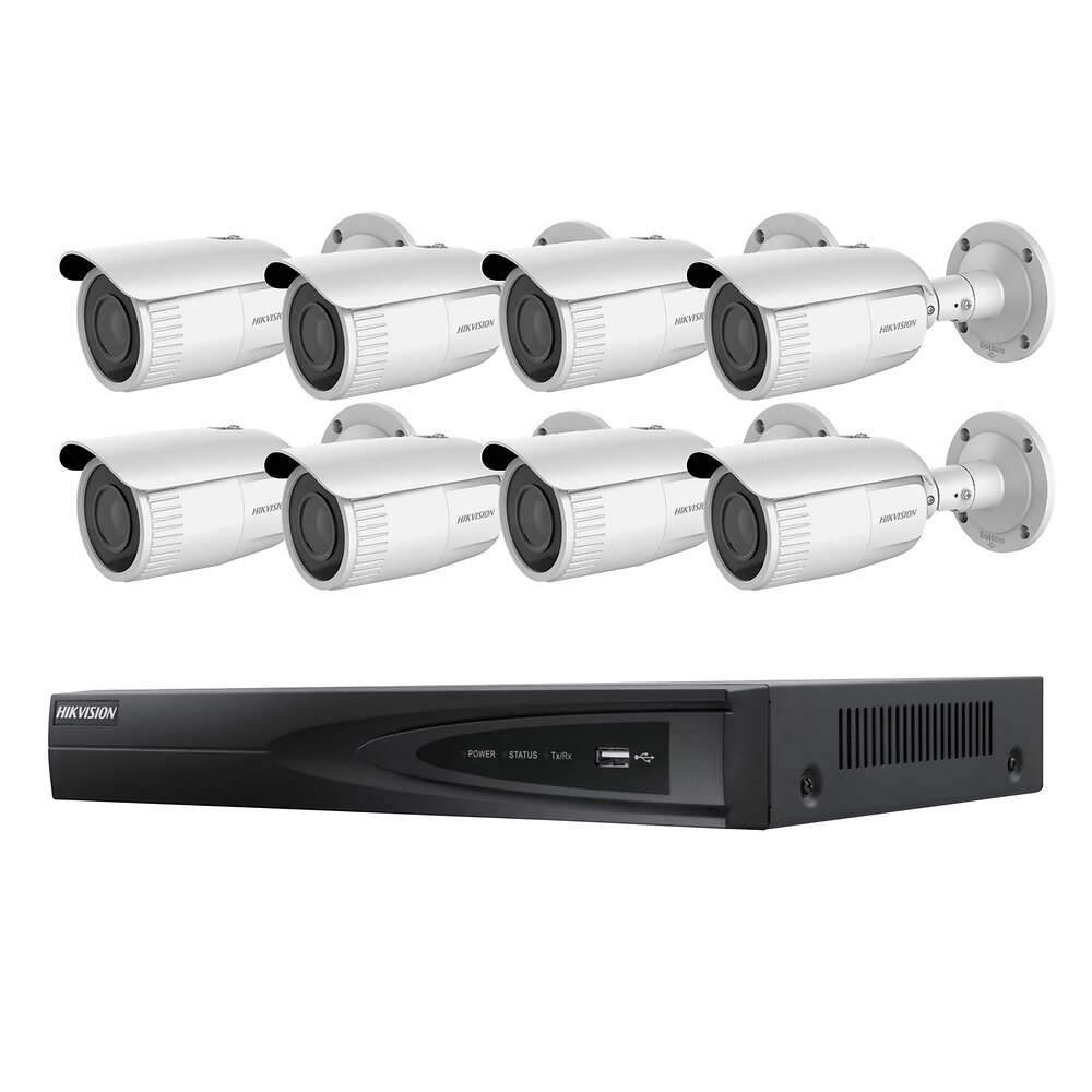 HIKVISION - Kit vidéosurveillance 8 caméras bullet - Hikvision - large