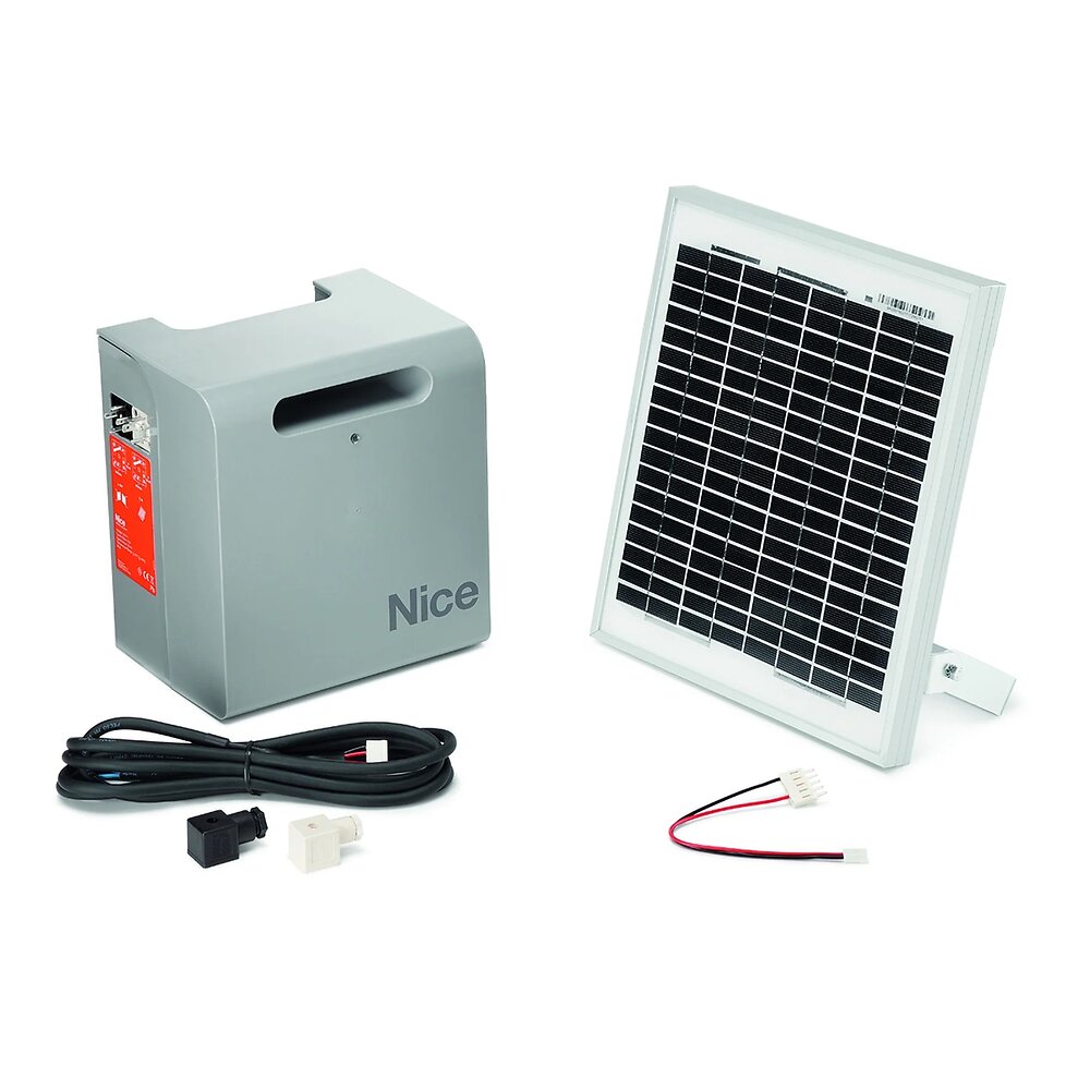 NICE - Kit 1 motorisation portail coulissant FILO 400 et kit solaire - Nice Home - large