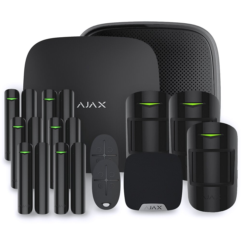 AJAX - Alarme maison Ajax StarterKit Plus noir - Kit 5 - large