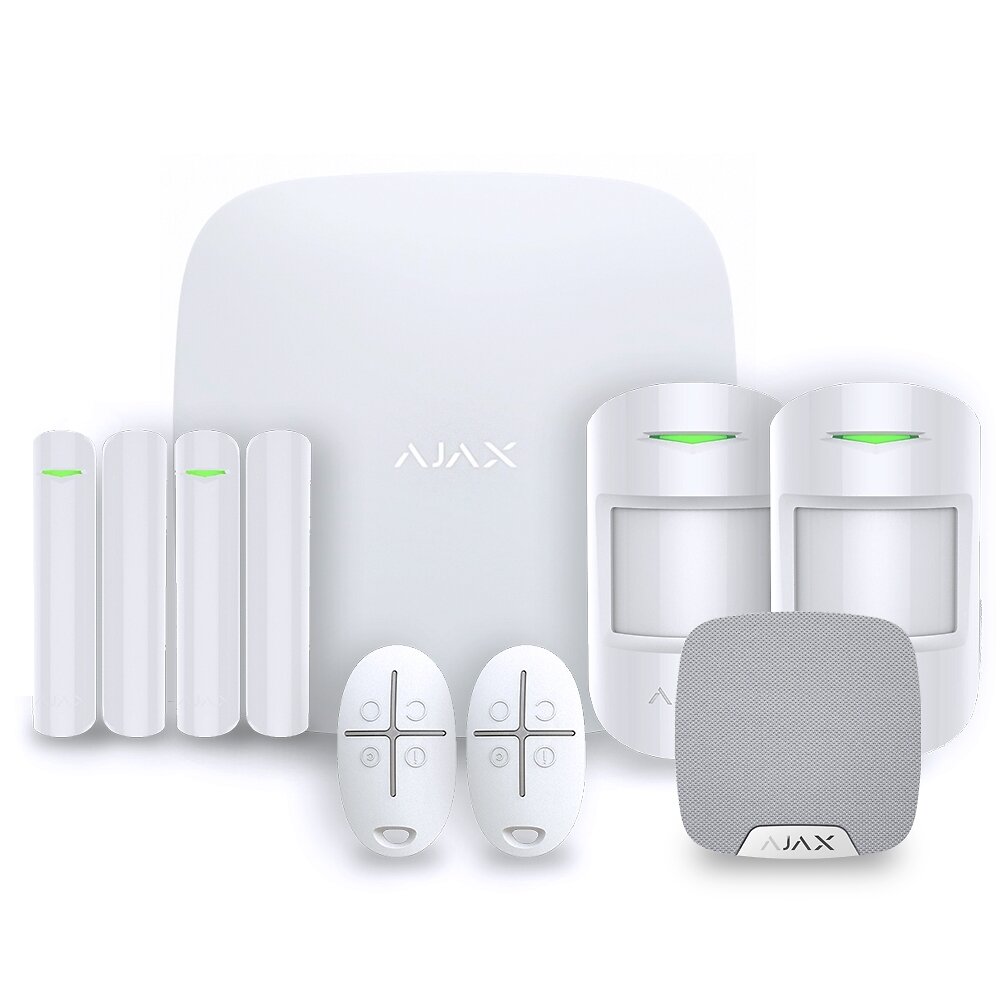 AJAX - Alarme maison Ajax StarterKit blanc - Kit 2 - large