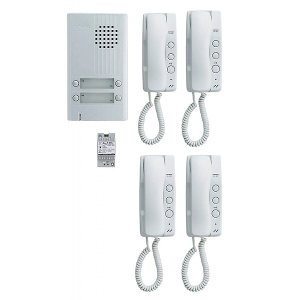Interphone audio Multipro 3 à 2 fils multi-famille blanc - Extel