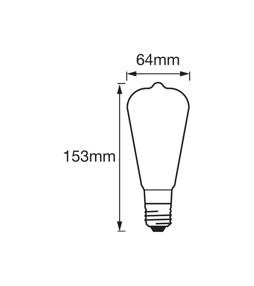 LEDVANCE - LEDVANCE Ampoule Smart+ Bluetooth EDISON FIL OR 53W E27 /PUISSANCE VARIABLE - large