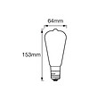 LEDVANCE - LEDVANCE Ampoule Smart+ Bluetooth EDISON FIL OR 53W E27 /PUISSANCE VARIABLE - vignette