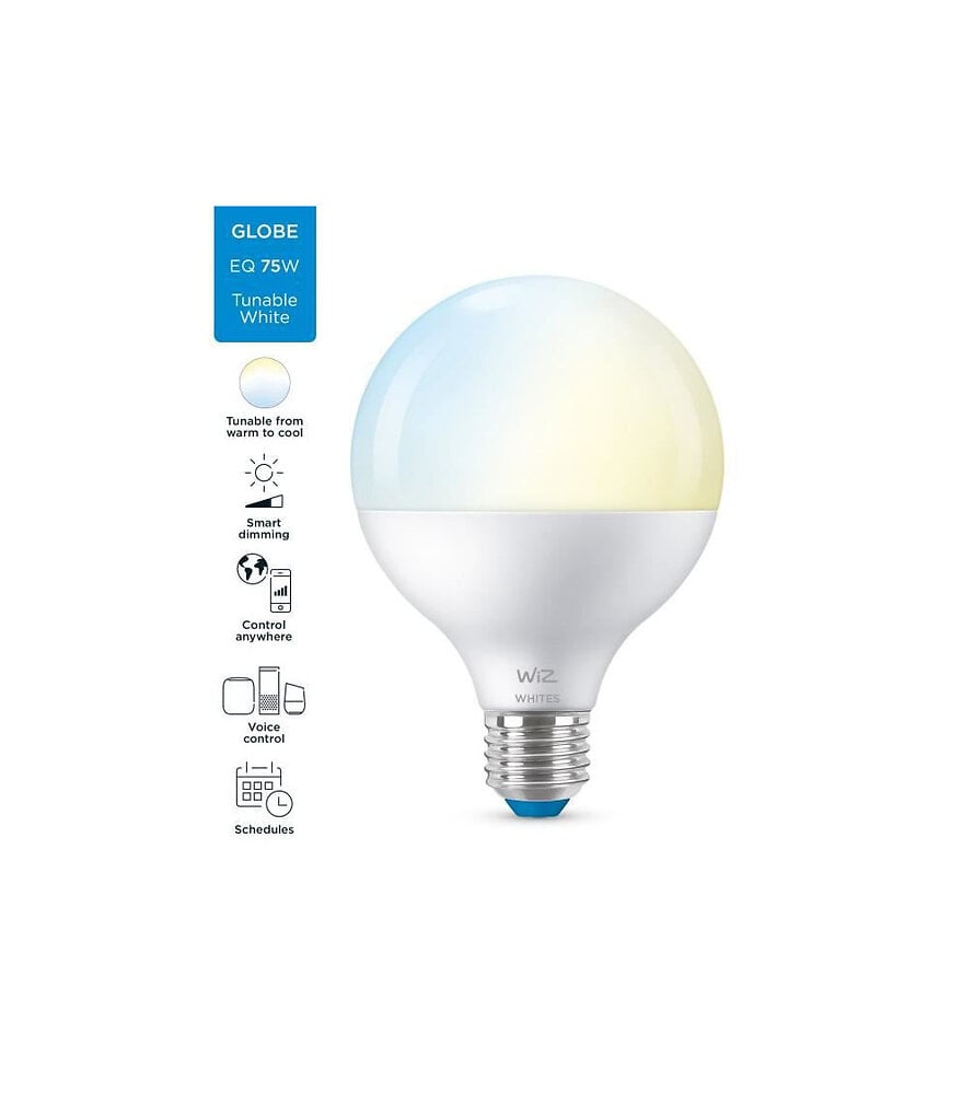 WiZ Ampoule connectée Globe 120 Blanc variable E27 75W Bricomarché