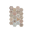 EIFFEL ART CONSTRUCTION - Hexatile - Harmony Colours - Carrelage 17,5x20 Cm Hexagonal Patchwork Décors Colorés Mates - vignette