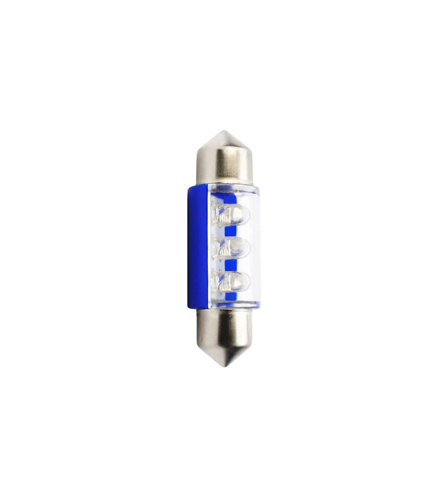 PLANET LINE - PLANET LINE Lot de 2 Ampoules LED - Navette C5W - 12 V - 0,40 W - 36 mm - Bleue - large