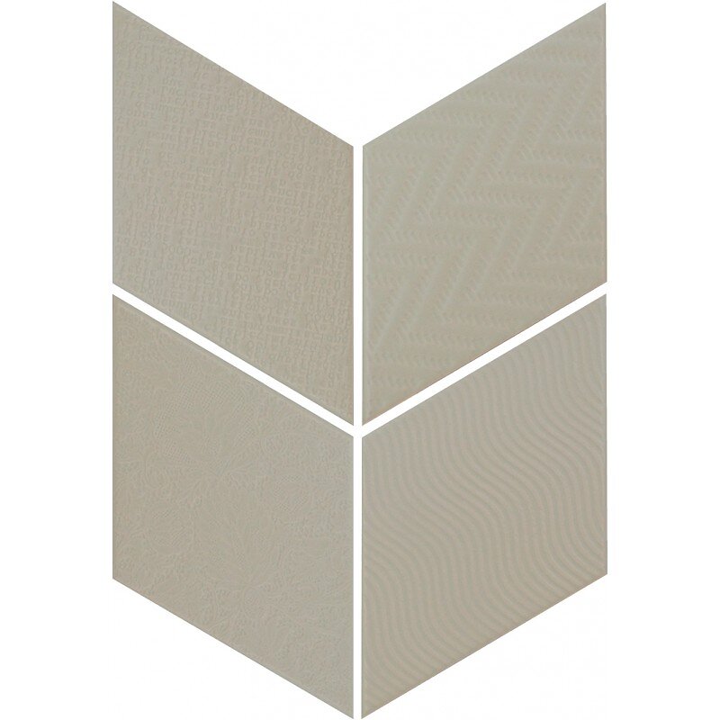 EIFFEL ART CONSTRUCTION - Rhombus 3d - Green - Carrelage 14x24 Cm Losange À Relief 3d Uni Vert - large