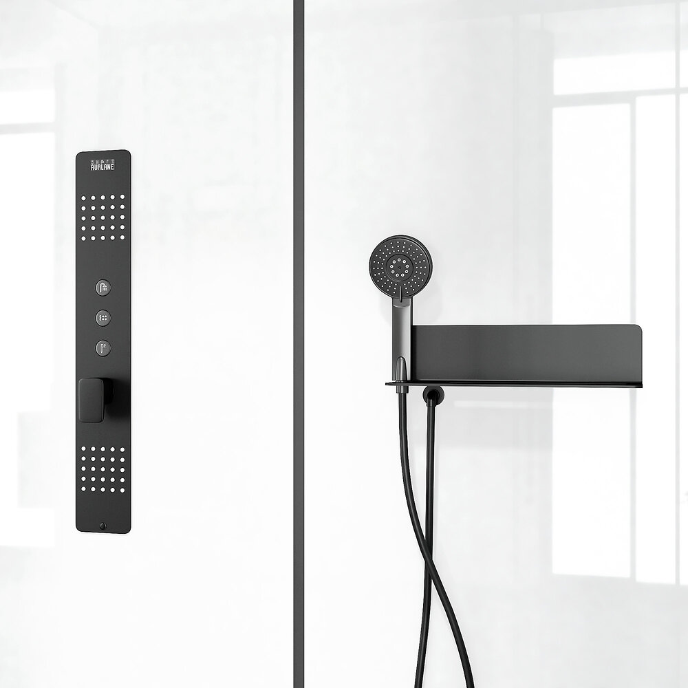 Il Laisse Le Receveur Sur Place En 3 Lettres Cabine de douche 115x90x210 cm avec receveur + bonde 90mm + Grille linéaire  - FACTORY 2 | Bricorama