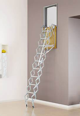 Matisere - Escalier escamotable mural: dimensions de tremie de 60x80cm - ADJM/60/080 - large