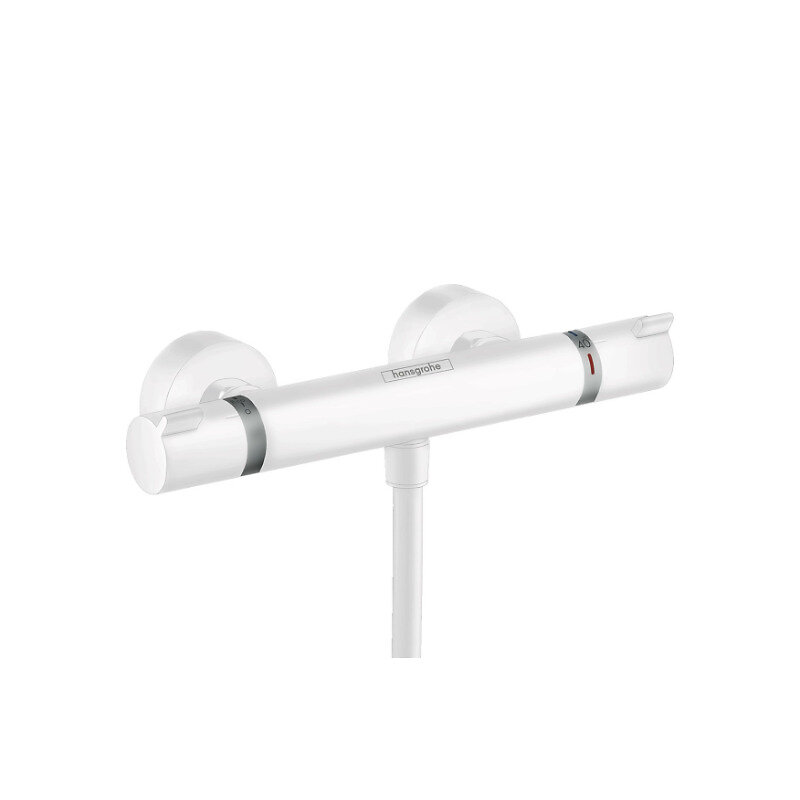 HANSGROHE - Hansgrohe Ecostat Comfort Mitigeur thermostatique douche, Blanc mat (13116700) - large