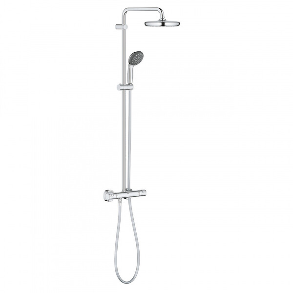 Grohe Vitalio Start System 210 Colonne de douche avec mitigeur thermostatique, Chrome (G
