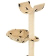 VIDAXL - Arbre à chat et griffoirs en sisal 105 cm Beige Motif de pattes - Accessoires pour chats - Meubles pour chats - Beige - Beige - vignette